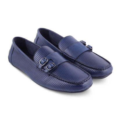 The Yosa Blue Men's Double Monk Shoes Tresmode - Tresmode