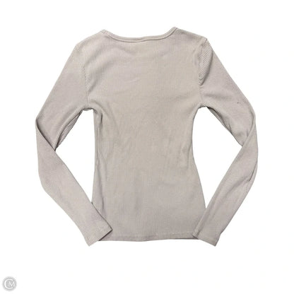 Top Long Sleeve By Old Navy In Taupe, Size: Xs