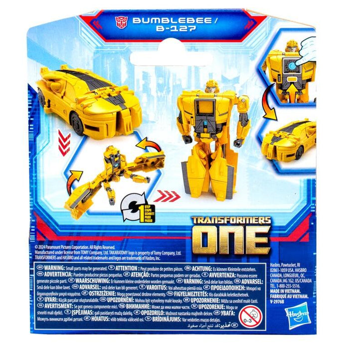 Transformers 1-Step Cog Changer 4 Inch Action Figure - Bumblebee (B-127)