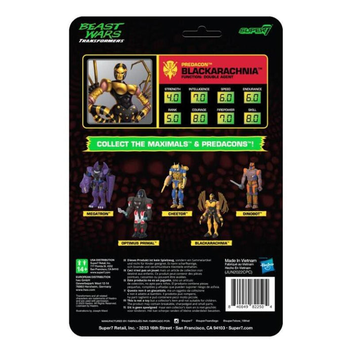 Transformers ReAction Action Figure Wave 7 - Beast Wars Black Arachnia