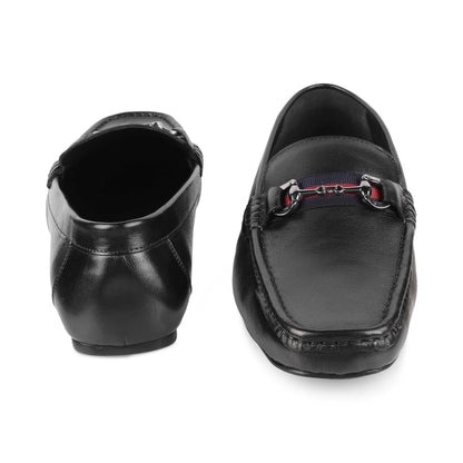 Bilbao Black Men's Comfortable Leather Loafers Tresmode