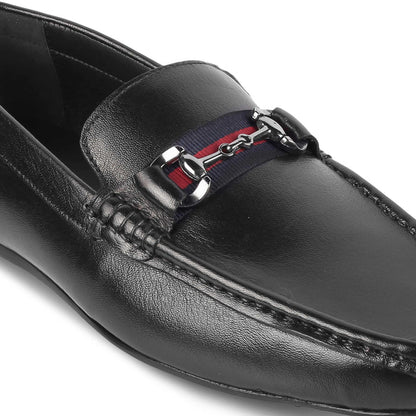 Bilbao Black Men's Formal Leather Loafers Tresmode