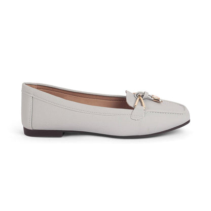 Coyent Grey Women's TPR Sole Loafers Tresmode