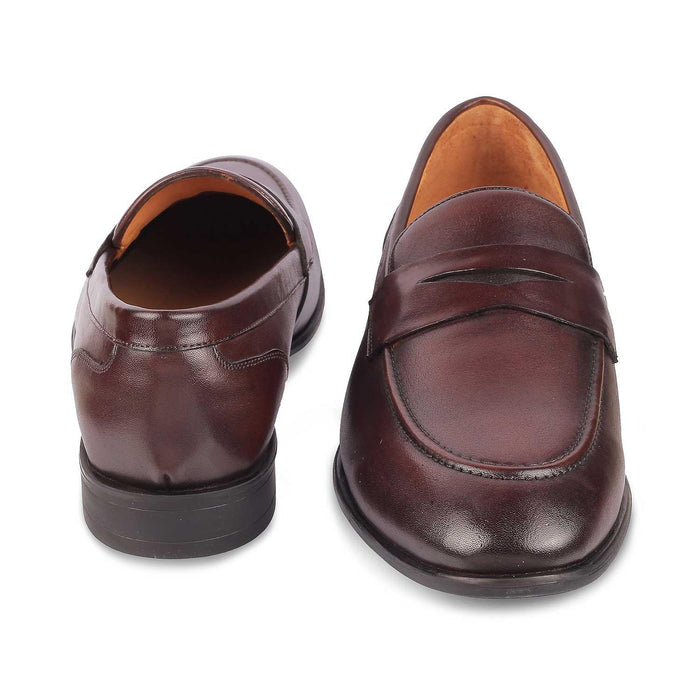 Dawson Brown Men's Comfortable Penny Loafers Tresmode