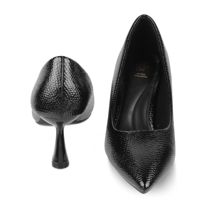 Dussel Black Women's Super Comfortable Pumps Tresmode