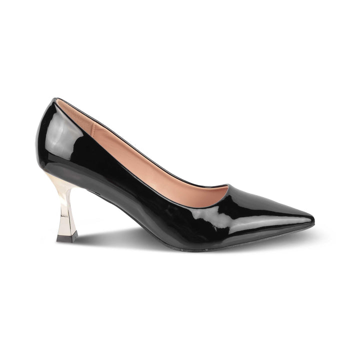 Elysee Black Women's 3-inch Pumps Tresmode