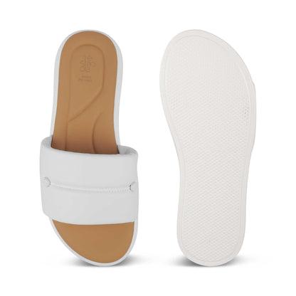 Evershine White Women's Casual Platform Flats Tresmode
