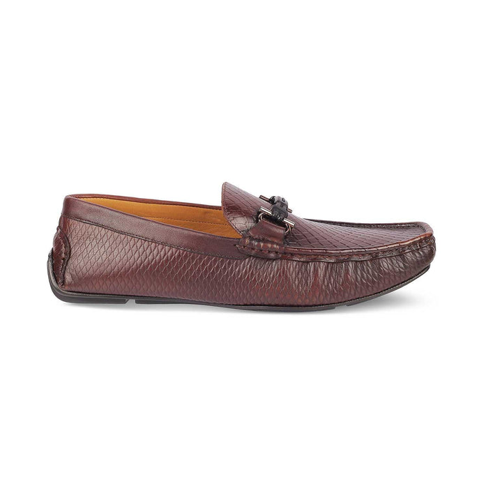 Ferro Brown Men's Leather Driving Loafers Tresmode