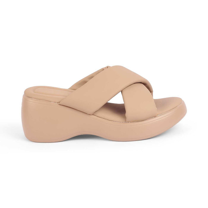 Kishio Camel Women's TPR Sole Wedges Tresmode