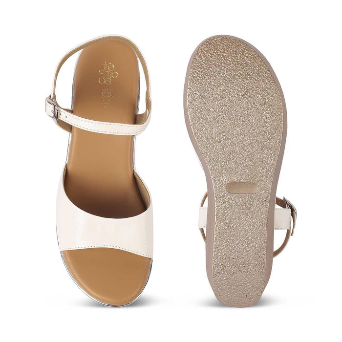 Lannes White Women's Dress Wedges Tresmode