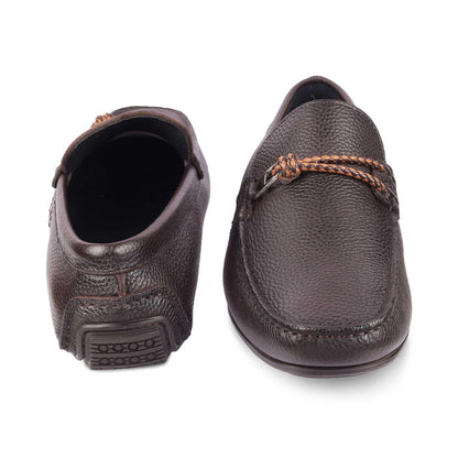 Monoc Brown Men's Comfortable Leather Driving Loafers Tresmode