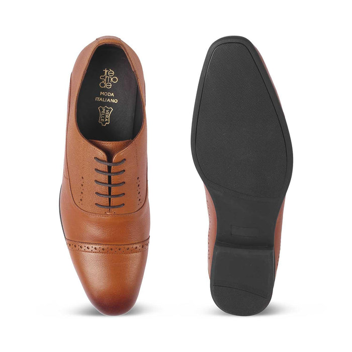 Napier Tan Men's Comfortable Lace Ups Tresmode