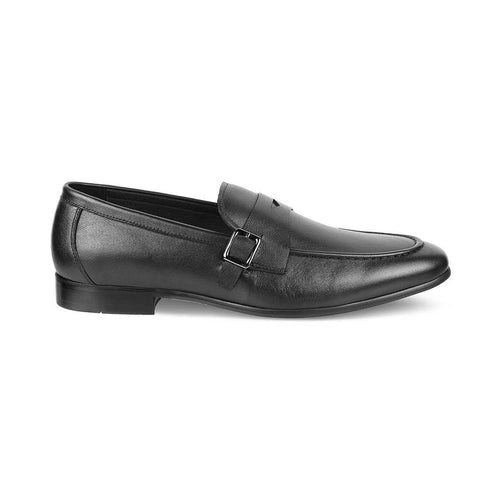 Neno Black Men's Leather Loafers Tresmode