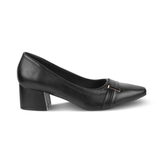 Newar Black Women's Block Heel Pumps Tresmode