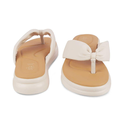 Niv Beige Women's TPR Sole Flats Tresmode