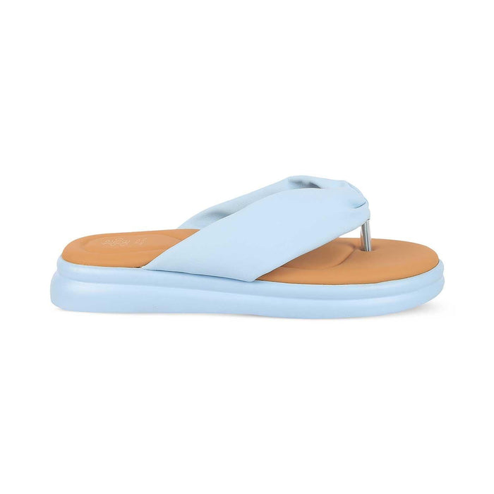 Niv Blue Women's 1-inch Platform Flats Tresmode