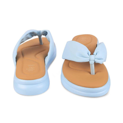 Niv Blue Women's TPR Sole Flats Tresmode