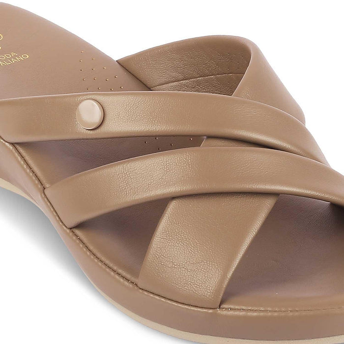 Ocomf Camel Women's Casual Platform Flats Tresmode