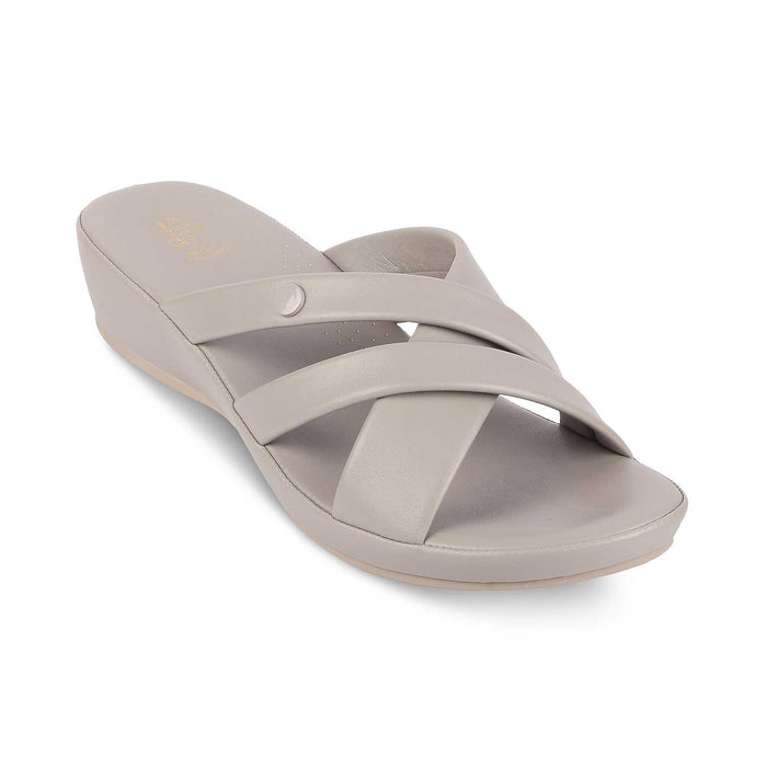 Ocomf Grey Women's 1.5-inch Platform Flats Tresmode