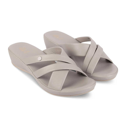 Ocomf Grey Women's Vegan-Friendly Platform Flats Tresmode
