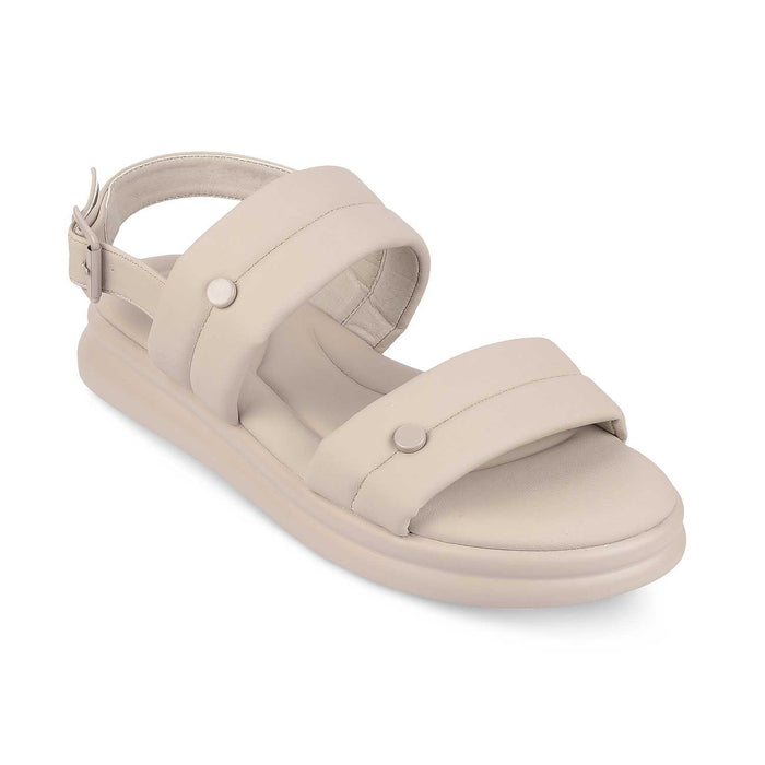 Sanform Grey Women's Round Shape Flats Tresmode