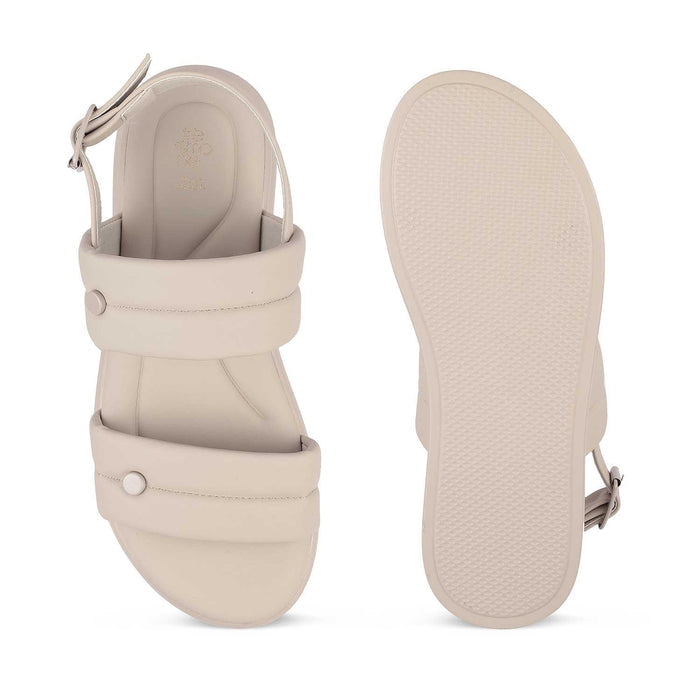Sanform Grey Women's Casual Platform Flats Tresmode