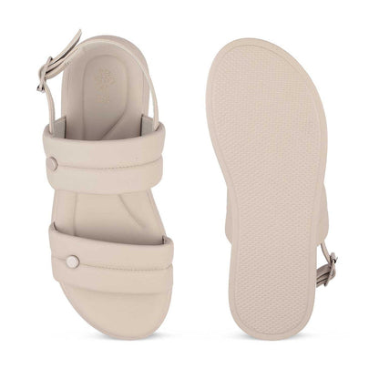 Sanform Grey Women's Casual Platform Flats Tresmode