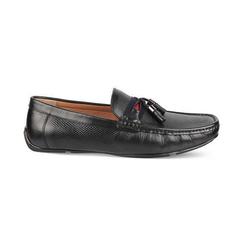 Sotas Black Men's Leather Driving Loafers Tresmode