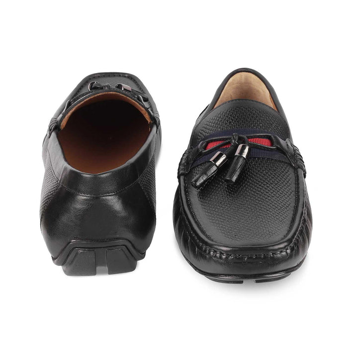 Sotas Black Men's Ultra-Comfortable Leather Driving Loafers Tresmode