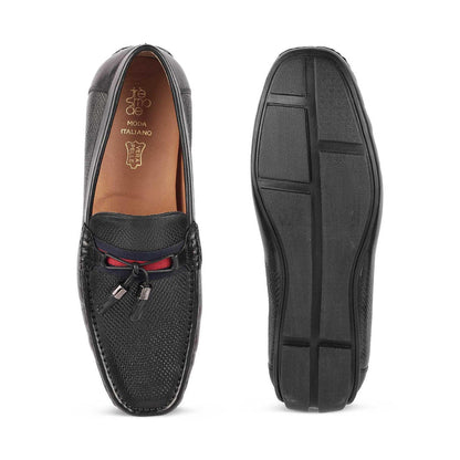 Sotas Black Men's Leather Driving Loafers With A Modern Design Tresmode
