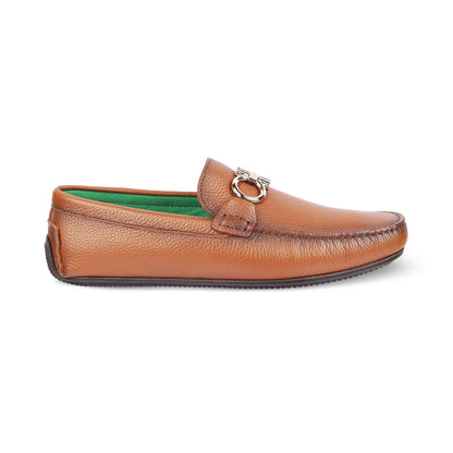 Stpierre Camel Men's Leather Driving Loafers Tresmode