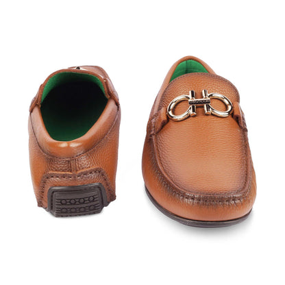 Stpierre Camel Men's Comfortable Leather Driving Loafers Tresmode