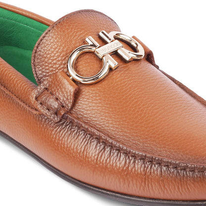 Stpierre Camel Men's Formal Leather Driving Loafers Tresmode