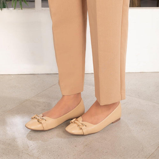 Straford Beige Women's Ballerinas Tresmode