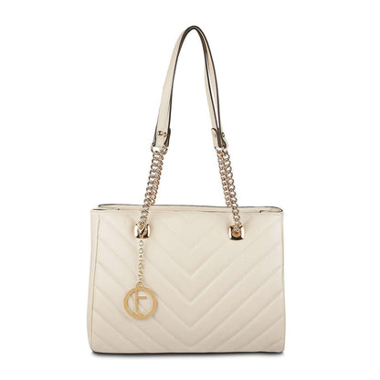Tresmode Beige Premium Vegan Friendly Leather Women’s HandBag