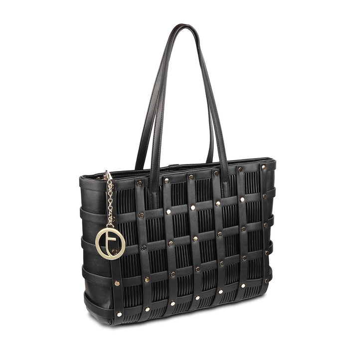 Tresmode Black Vegan Friendly Leather Women’s HandBag
