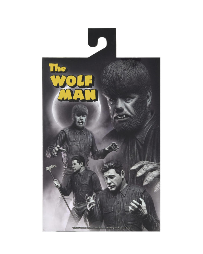 Universal Monsters Ultimate 7 Inch Scale Action Figure - Wolfman (Black & White)
