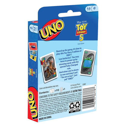Uno Movie Card Game - Toy Story 5